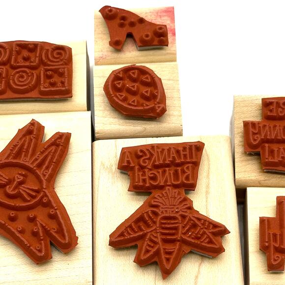 Stampin' Up! Funny Bunny Rubber Stamps Easter Rabbit Carrots Birthday Thanks - Picture 6 of 11